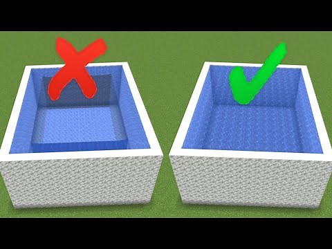 How to Fill a Pool in Minecraft | How Water Works