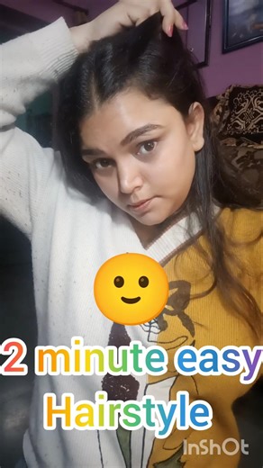 2 minute easy hairstyle#shorts#viral#youtubeshorts#shortsfeed#hairstyle#viralvideos