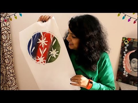 HOW TO DO WAX BATIK ART ON CLOTH | BATIK PAINTING TUTORIAL