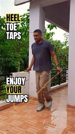 Jump Rope Heel Toe Taps #shorts