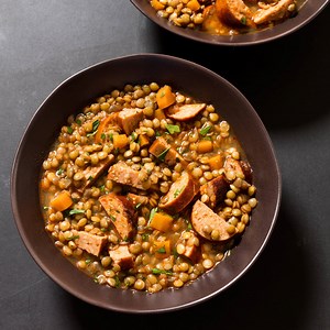 Hearty Spanish-Style Lentil and Chorizo Soup | America's Test Kitchen