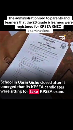 KPSEA Grade 6 Fake Exam Scandal Uncovered