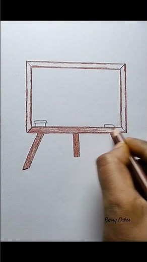 Easy Drawing Tutorial #art #blackboard #drawing #drawingforkidseasy #youtubeshorts #shorts