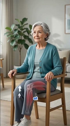3 Easy Chair Exercises to Strengthen Your Legs After 60 #seniorfitness