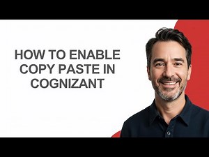 How to Enable Copy Paste In Cognizant - KevinHowTo