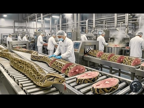 Inside Modern Processing Unit: Incredible Full Process of Snake Meat Making