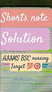 Concept-wise Short Notes + Solution #neet#chemistry#bscnursing2026#aiims
