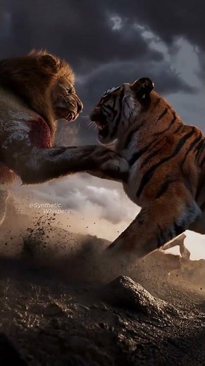 🦁 Lion vs Tiger – The Ultimate Cinematic Battle 🐯🔥