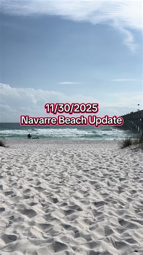 Happy Sunday! Here is what Navarre Beach looks like today ☺️ Winter swells bring in the shells! Once the surf calms down, there should be some really nice shelling days up ahead. #navarrebeach #navarrebeachflorida #beachupdate #surfreport #navarrebeachtoday