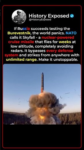Why Russia's Nuclear-Powered Missile Terrifies NATO ☢️😨