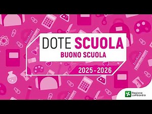 Dote Scuola – componente Buono Scuola, anno scolastico 2025/2026
