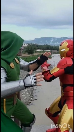 IronMan vs Dr. Doom ⚔️ Epic A.I VFX Battle | Marvel Animation | Iron Man Fight Scene 4K #Shorts