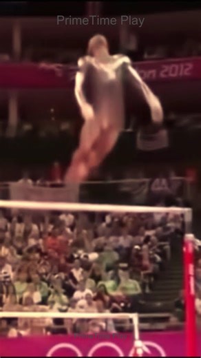 One Slip Away from Disaster 😬 #Olympics #Gymnastics #Athlete