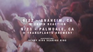 3.9K views · 67 reactions | SHOW ANNOUNCEMENTS: SUPPORTING Scary Kids Scaring Kids 6/22 ANAHEIM, CA 6/23 PALMDALE, CA 12/7 SACRAMENTO, CA 12/8 LOS ANGELES, CA | SET TO STUN | Facebook