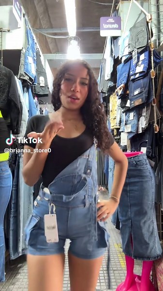 Short Overol Cargo Brillante para Mujer