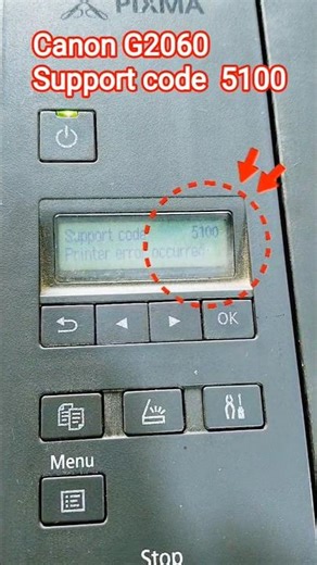 Canon G2060 Support code 5100 How to solved #printerproblem #canonprinter #Deoria_printer