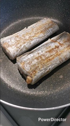 フライパンで絶品！失敗しない太刀魚の塩焼き #料理 #cooking #food #簡単料理 ＃太刀魚 #塩焼き