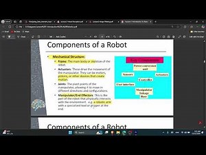 Lecture 1.2 Components Of Robots