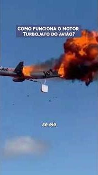How does an airplane turbojet engine work? #engine #turbine #jet