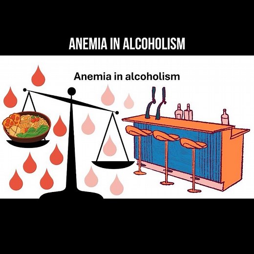 Anemia in alcoholism #anemia #alcoholism #anemiaawareness #alcoholdamage
