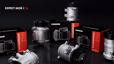 A-Premium Air Conditioner AC Compressor Clutch Kit Compatible with Mini Cooper 2002-2008 1.6L, with 6-Groove Pulley and CVC Compressor