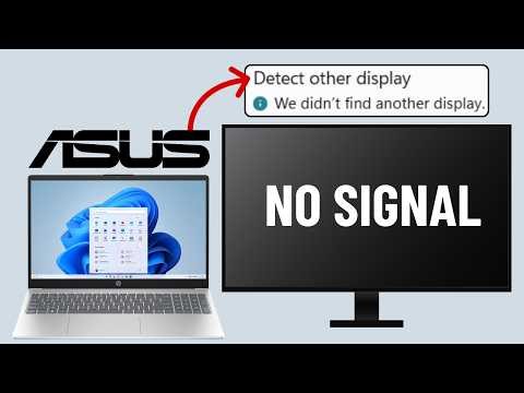 Fix Asus Laptop Not Detecting External Monitor