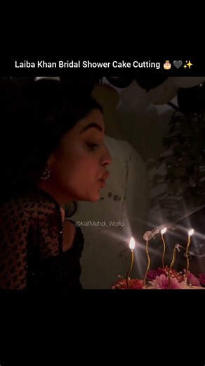 #laibakhan bridal shower cake cutting 🎂🥰 #shorts #viralvideo
