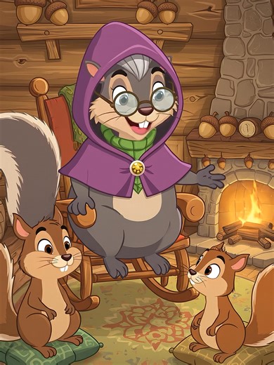 🐿️Tic & Tac🐿️rend visite a leur grand mère 👵🏼😂 #ecureuil #blaguedujour #humour #veo3 #pov #fyp #viral #IA #AIVideo #Creator #newcreator #ai #ContentCreator #pourtoi