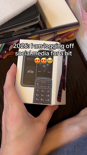 My husband got me the greatest gift 🥹 #christmas #flipphone #nokia #socialmediabreak #touchgrass