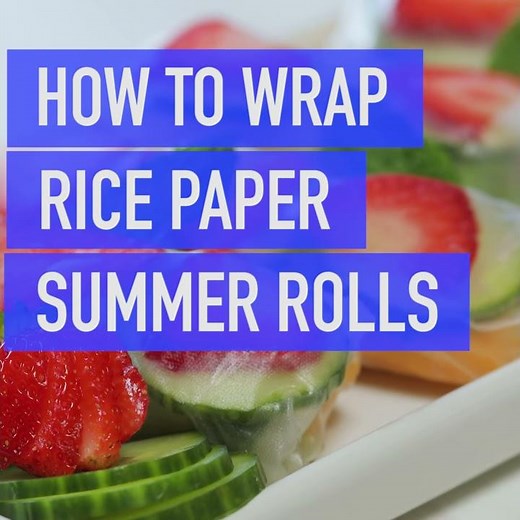 How to Wrap Rice Paper Summer Rolls