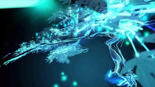 树木生长梦幻三维特效CG