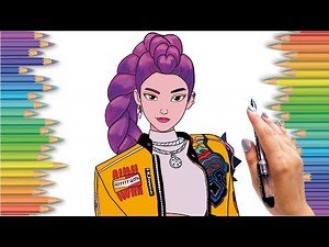 How to draw Rumi from K-Pop Demon Hunters - Step by Step