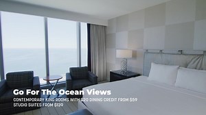 Go for the Cyber Sale! 💻 Score major deals and offers at #TheOceanAC this holiday season, like Contemporary King Rooms from $59, 30% off show tickets at Ovation Hall, complimentary admission to HQ2AC & more. ✨🛏️ ➡️ Book now: theoceanac.com/cyber-sale | Ocean Casino Resort