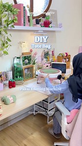 1.7M views · 47K reactions | DIY Knitting Machine Tote Bag 﫶 #crafter #knitting #diy #KnittingMachine #crafts #diyer #craftroom #knit #crochet #roomdecor | Lita Setia Asih | Facebook
