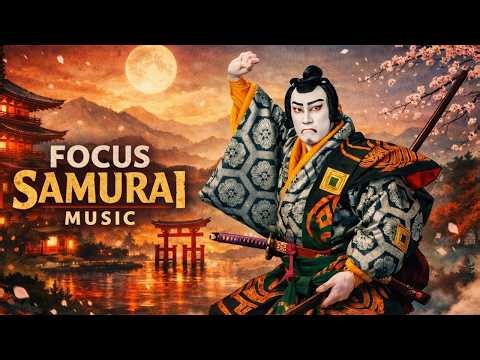 Focus Samurai Music (3 Hours) | Japanese Instrumental for Deep Work (Shakuhachi, Koto, Shamisen)