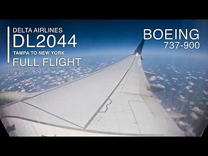 FULL FLIGHT [4K]: Tampa to New York | Delta Airlines DL2044 - Boeing 737-900 - TPA to JFK