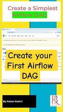 Create your First Airflow DAG #apacheairflow #dataengineering