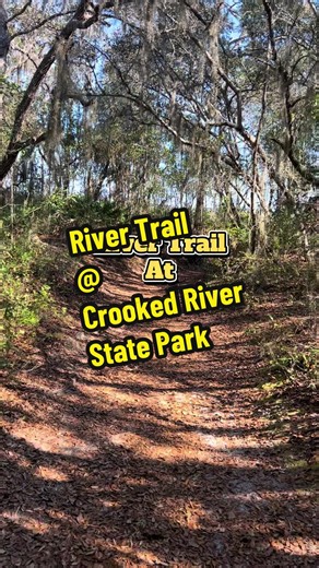 River Trail at Crooked River State Park is a roughly 1/2 Mile trail that runs alongside Crooked River. It offers some amazing overlooks of the river and some access to the shoreline. It is mostly easy to traverse but do keep an eye out for the many roots that do pop up along the trail. Happy Hiking:) #georgiastateparks #crookedriverstatepark #hiking #trail #coast