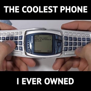 1.8M views · 4K shares | The very first cell phone I owned... was probably the coolest. I peaked in 2004 and its all been downhill since then. The Nokia 6800 was an epic flip phone with a full QWERTY keyboard. This Full keyboard phone from Nokia was ahead of its time. | Jerry Rig Everything | Facebook