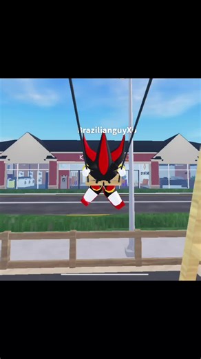 Exploring Roblox with Shadow the Hedgehog