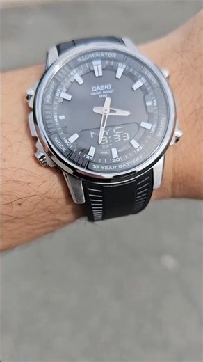 Shiny Silver Casio Watch