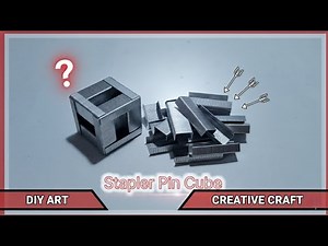 How to make cube with stapler pin at home//science project// #staplerpin #scienceproject