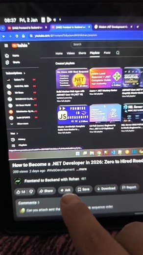Rohan Kumawat on Instagram: "Ready to master .NET in 2026? 🚀 From SQL basics to Microservices and Azure, here is your complete step-by-step roadmap to get hired in 3-4 months. 💻✨ Key Topics Covered: ✅ .NET 10 & C# 14 ✅ Web API & Clean Architecture ✅ JWT Security & Identity Core ✅ Docker & Azure CI/CD ✅ Microservices & RabbitMQ Watch the full guide now to level up your career! 📈 #dotnet #softwaredeveloper #programming #roadmap coding techcareer 2026goals"