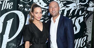 Hannah Jeter Stuns in Black Dress Standing With Husband Derek During Foundation Dinner