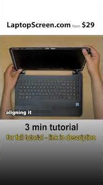 How to replace LCD Screen on HP 250 G5 laptop. Short step-by-step instructions