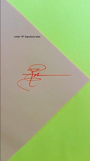 your name's Initial #initials #signature #howtosign #unique