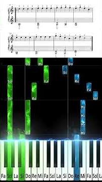 Easy Piano Etude for Beginners (Grade 2) – Animated Sheet Music & Falling Notes