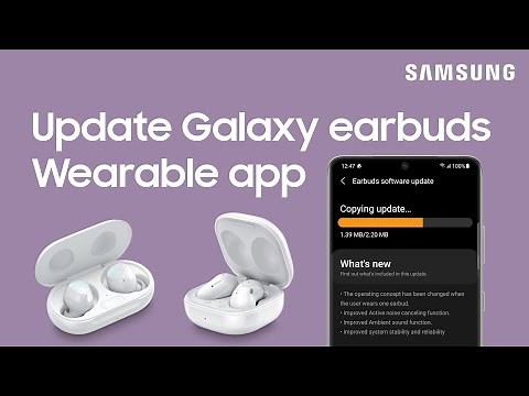 How to update software for the Galaxy Bud2 Pro and earlier models using the Wearable app |Samsung US