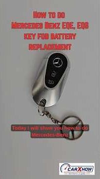 Mercedes Benz EQE, EQS Key Fob Battery Replacement 🔋