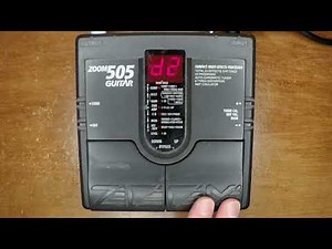 Zoom 505 guitar pedal profile
